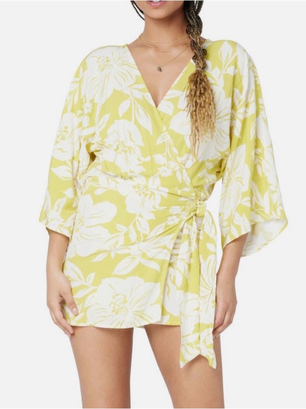 L*Space Pfeiffer Cover-Up Wrap Dress Womens Size Small